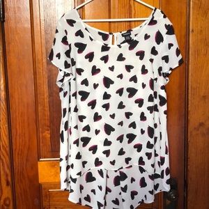 Torrid shirt with hearts